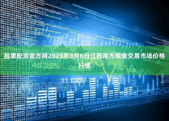 股票配资官方网2025年8月6日江西南方粮食交易市场价格行情